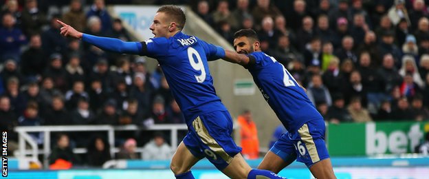 Jamie Vardy and Riyad Mahrez