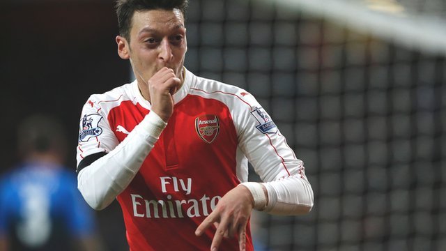 Arsenal midfielder Mesut Ozil