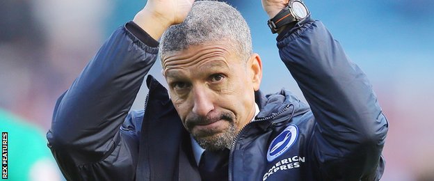 Brighton manager Chris Hughton