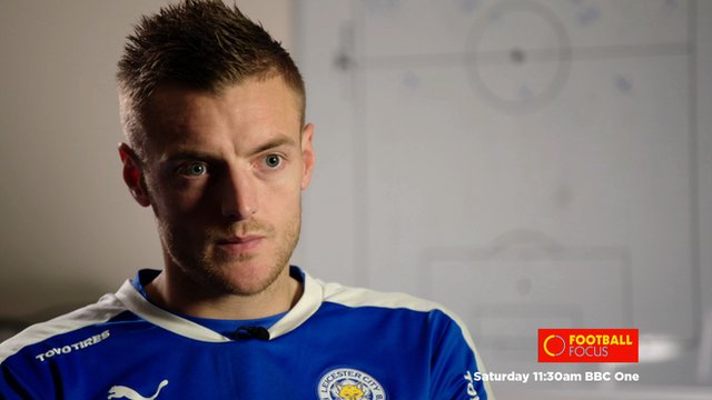 Leicester's Jamie Vardy speaks to Football Focus