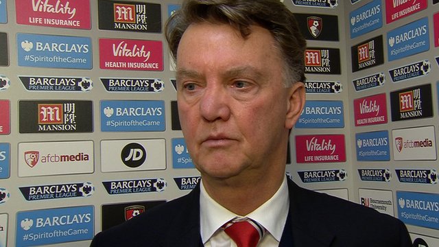 Manchester United boss Louis van Gaal 