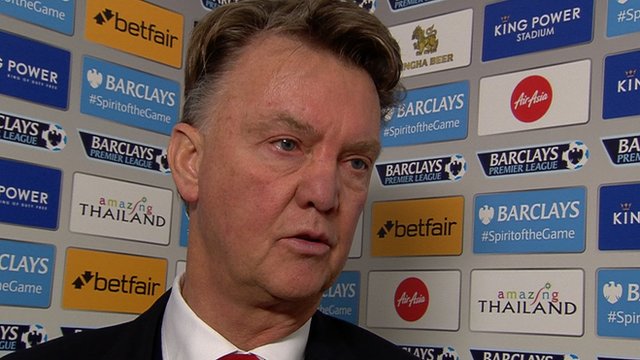 Leicester 1-1 Manchester United: Van Gaal disappointed with draw