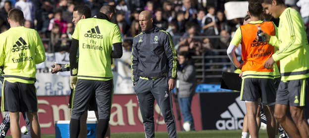 Zidane's first game in charge will be Saturday's home game against Deportivo La Coruna