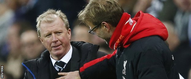 Steve McClaren and Jurgen Klopp