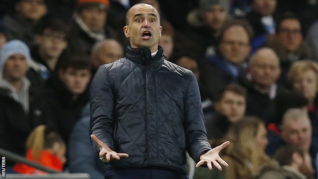 Everton manager Roberto Martinez