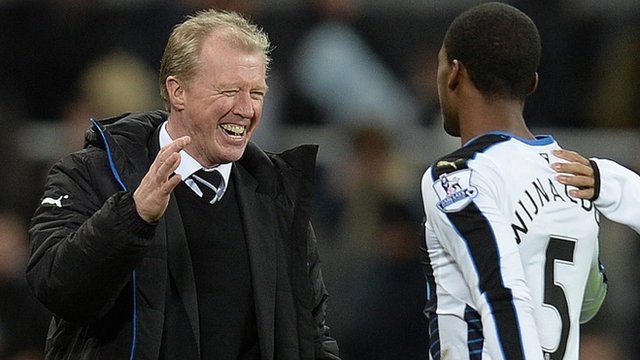 Steve McClaren and Georginio Wijnaldum