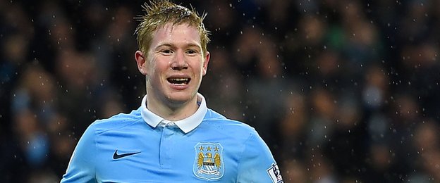 Man City attacking midfielder Kevin de Bruyne