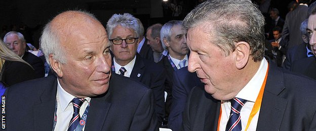 Greg Dyke and Roy Hodgson