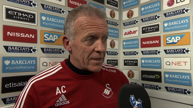 Swansea City caretaker manager Alan Curtis