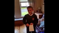 NI stars call boy after seeing Euros clip